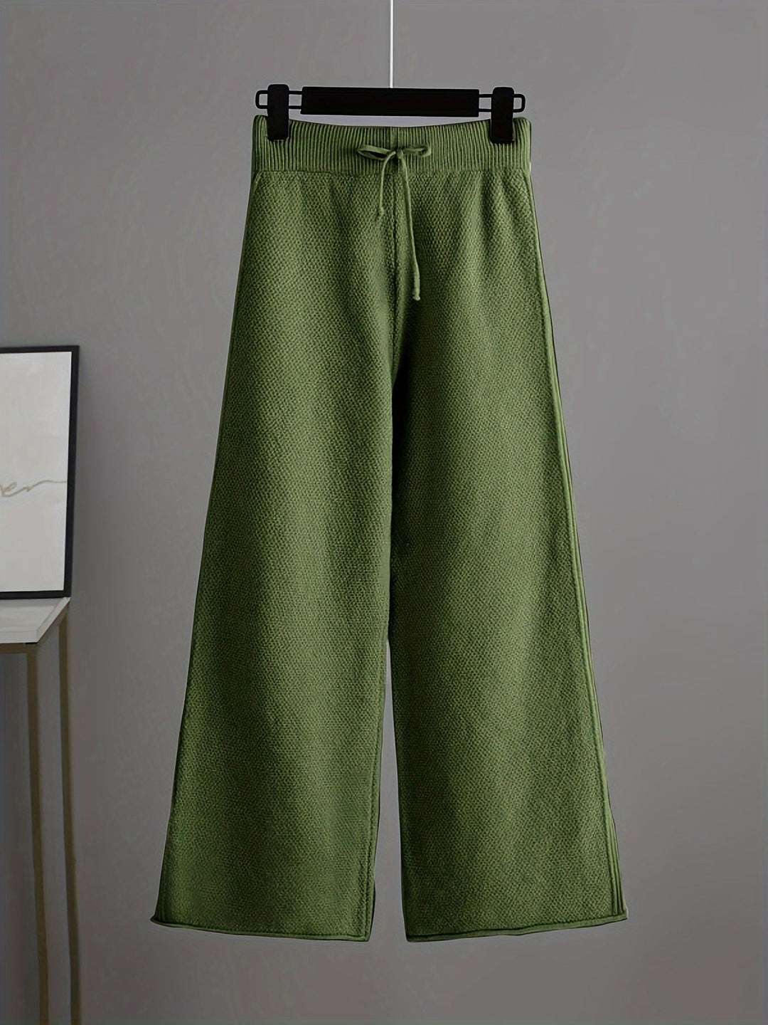 Emily Cozy Knit Loungewear Set | Relaxed Sweater and Wide-Leg Trousers
