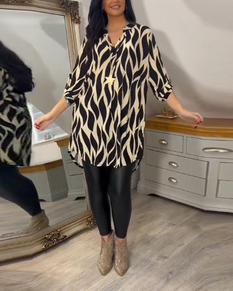 ALEXANDRA | Women Printed Loose-Fit Top