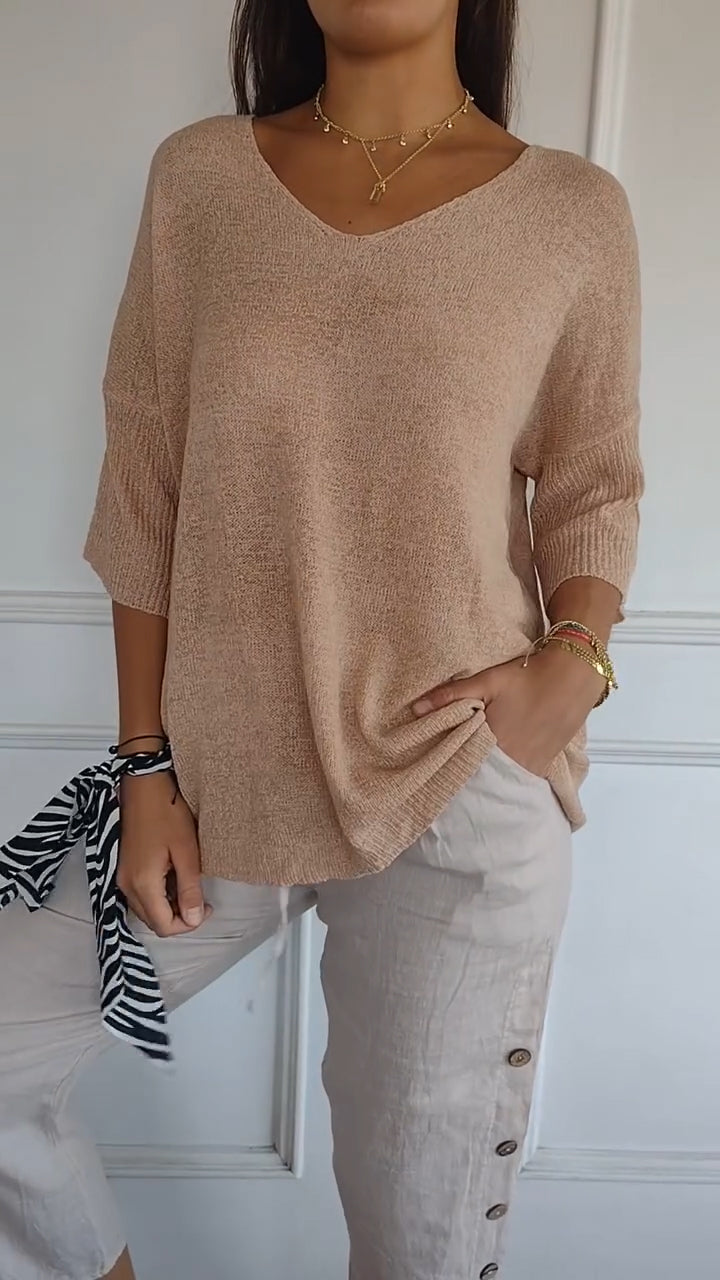 LAUREN | Women Casual V-Neck Top