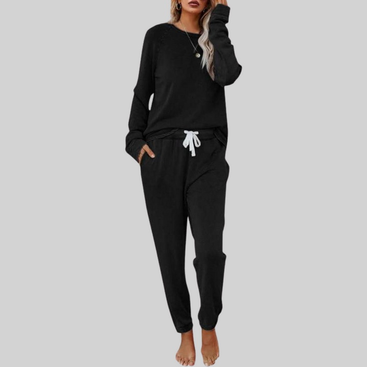 Jocelyn| Casual Long Sleeve and Sweatpants Set