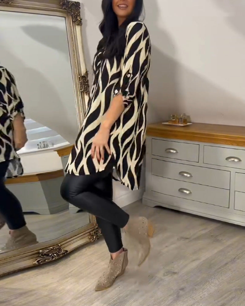 ALEXANDRA | Women Printed Loose-Fit Top