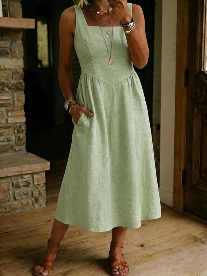 Casual Loose-fitting Ease Sleeveless Dress
