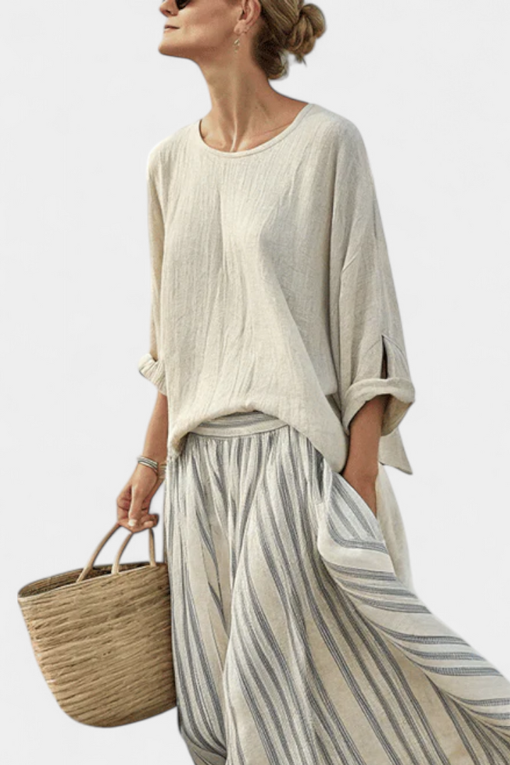 Faelith — Striped Ease Set