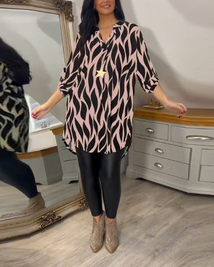ALEXANDRA | Women Printed Loose-Fit Top