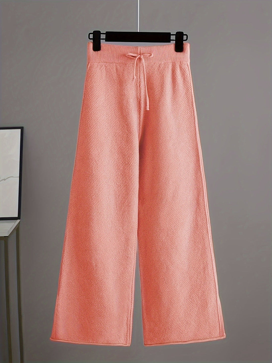 Emily Cozy Knit Loungewear Set | Relaxed Sweater and Wide-Leg Trousers