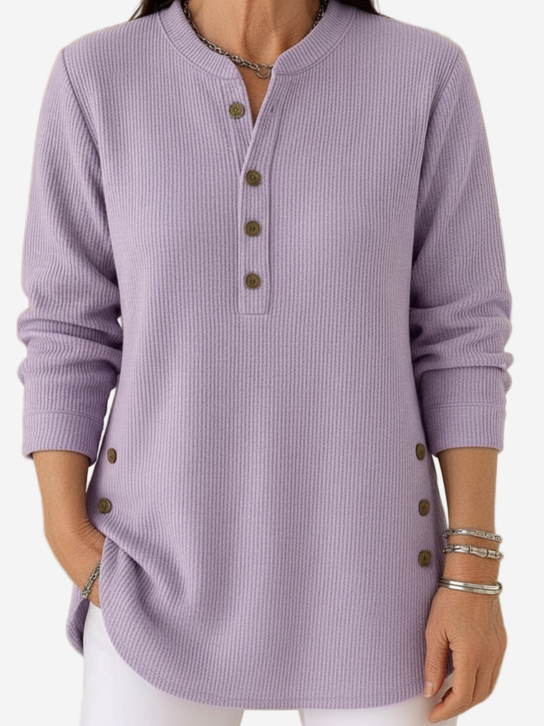Harperly – Long Sleeve Solid Knitwear