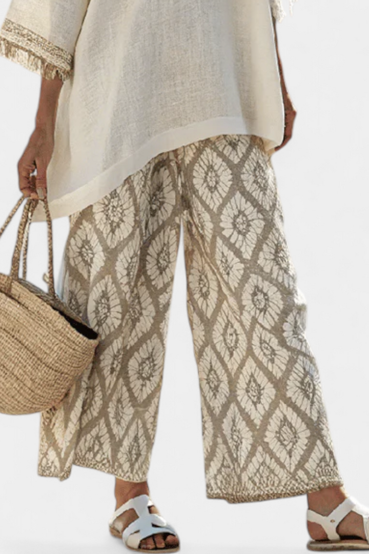 Alverra — Fringed Ethnic Print Set