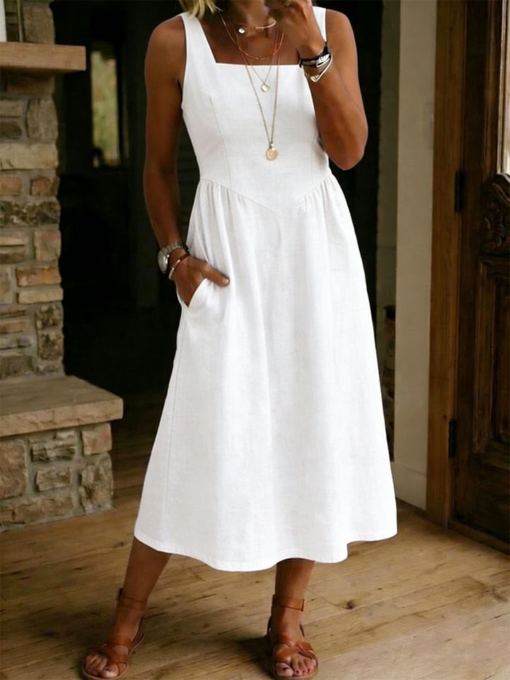 Casual Loose-fitting Ease Sleeveless Dress