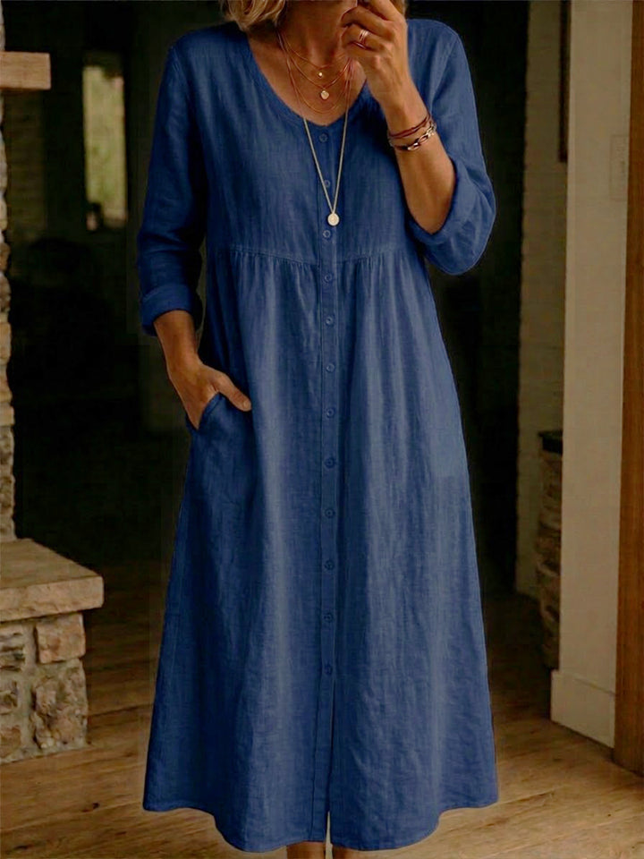 Casual blend Button Dress