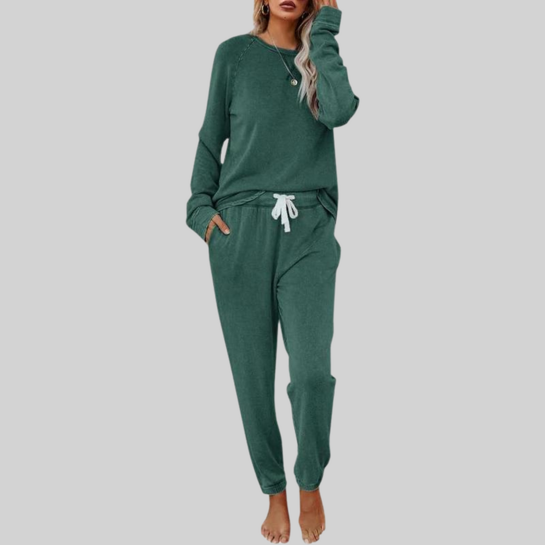 Jocelyn| Casual Long Sleeve and Sweatpants Set