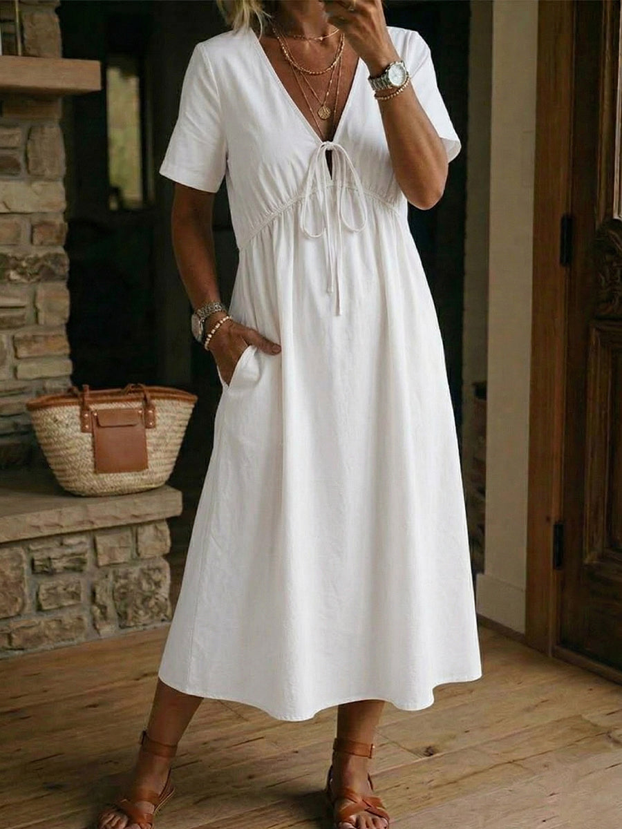 Women's V-neck Wrap Dress