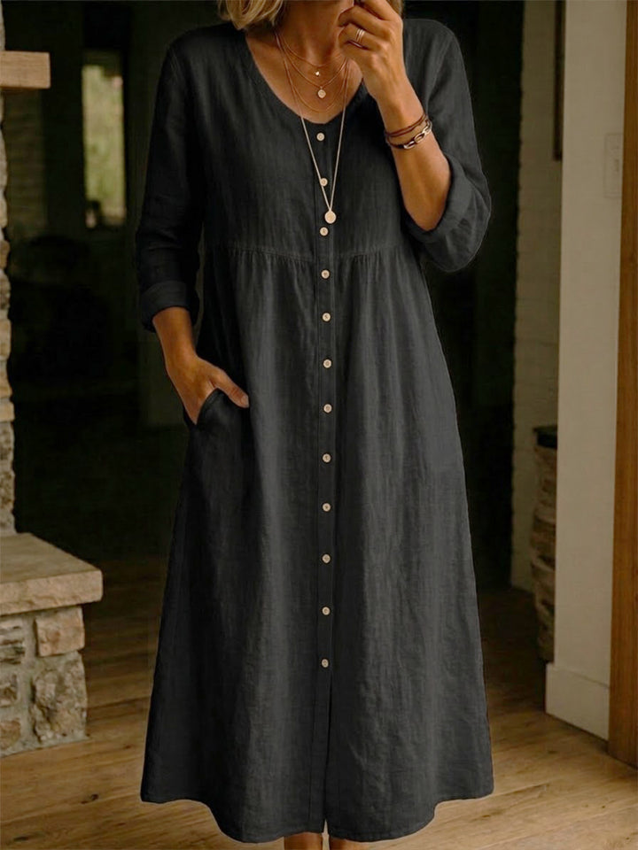 Casual blend Button Dress