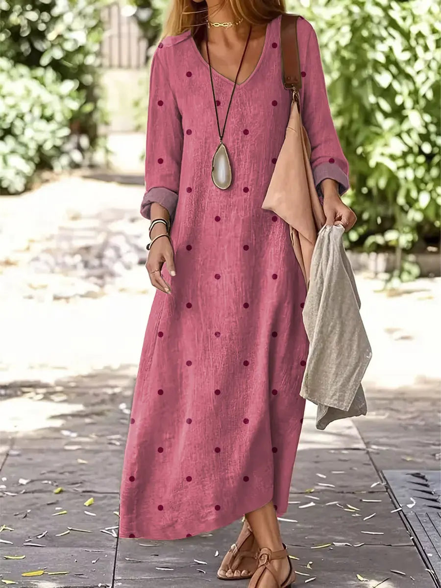 Women's Dot Pattern Art Print Casual Dress