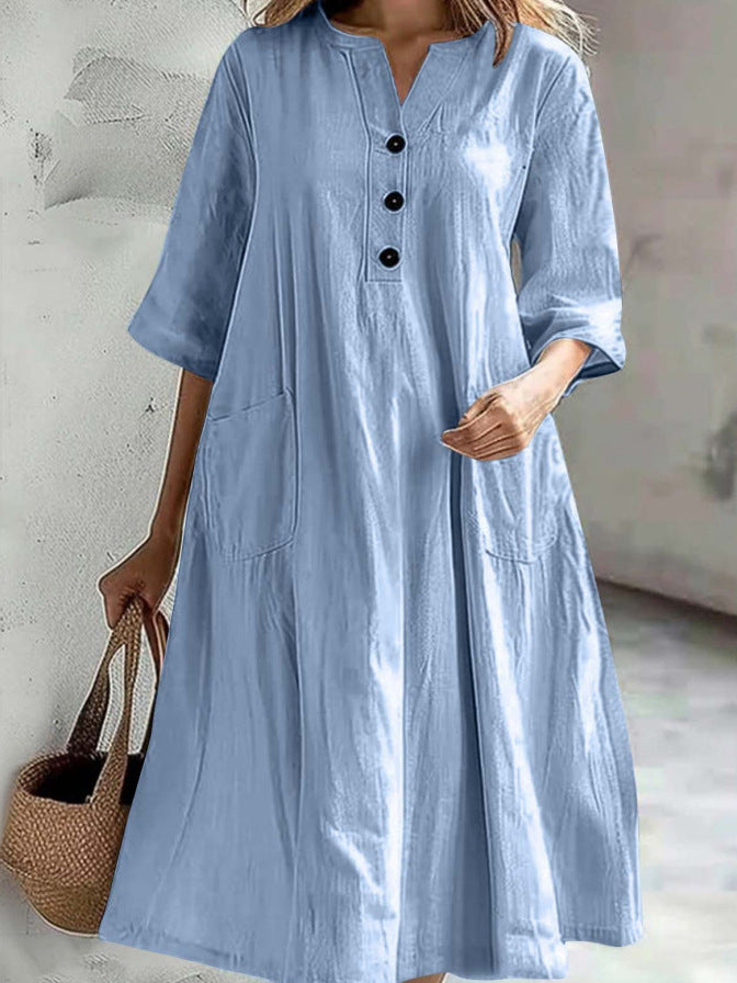 Vernelle | V-Neck Maxi Dress