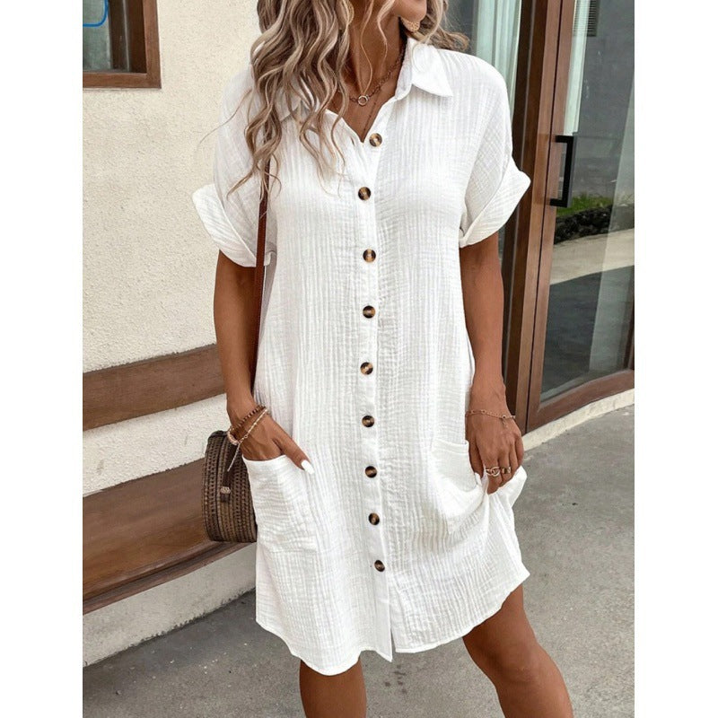 Camila | Button Shirt Dress – Relaxed Everyday Fit