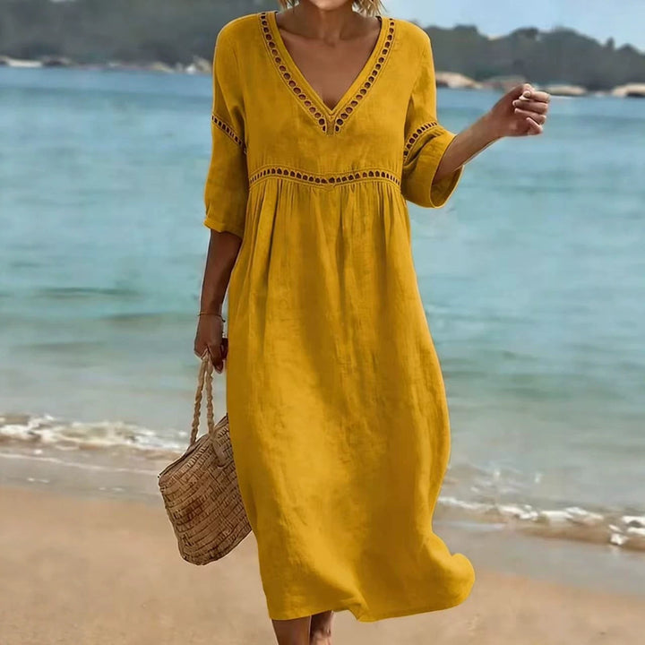 Rolvaine | V-Neck Maxi Dress
