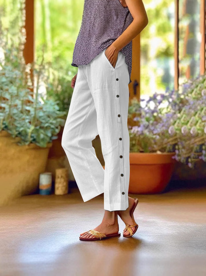 Everyday Ease | Relaxed soft-blend Cropped Pants