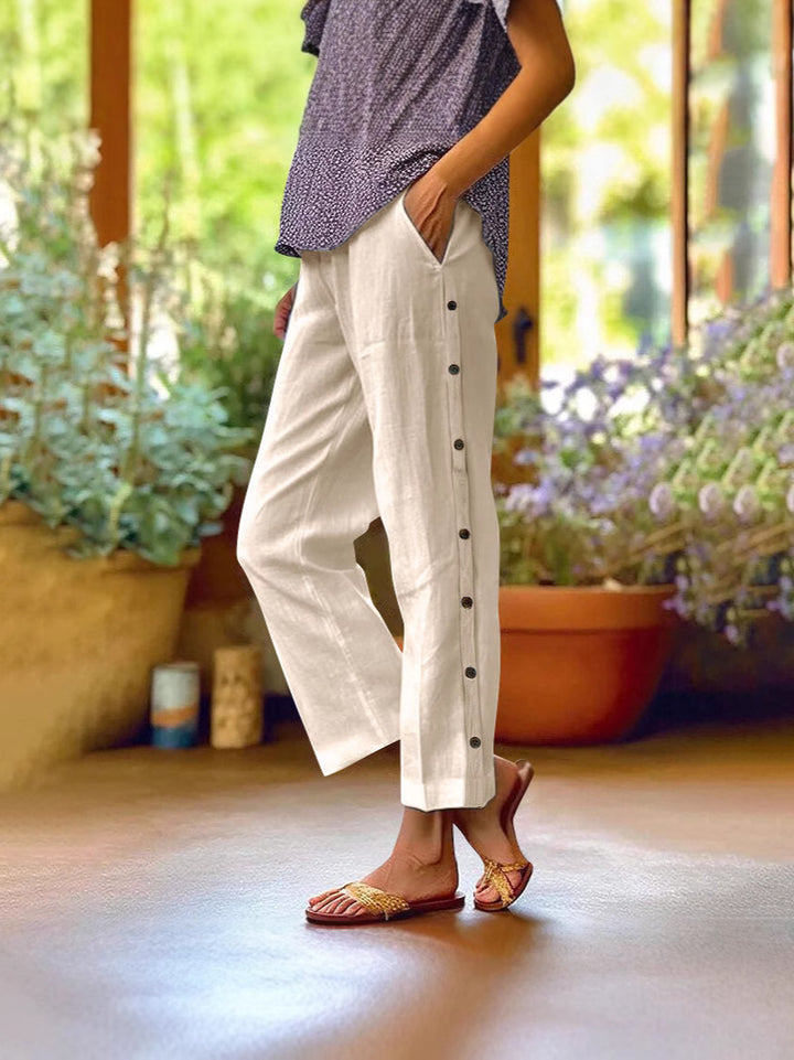 Everyday Ease | Relaxed soft-blend Cropped Pants