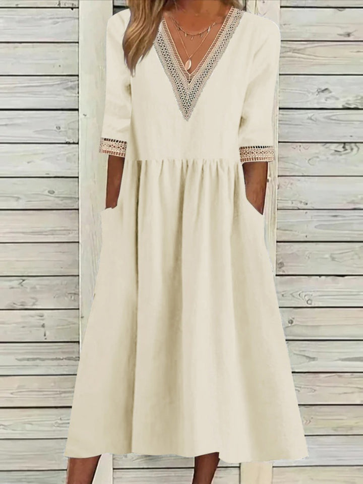 Amara | Lace Detail Dress – Relaxed Elegant Fit