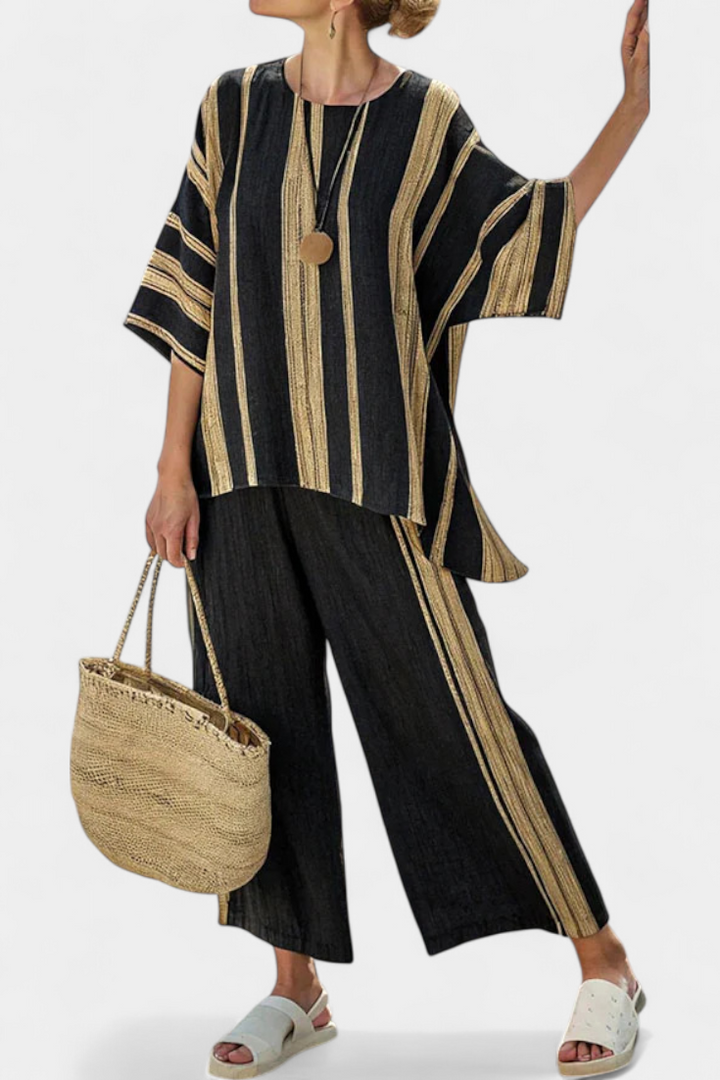 Solvane — Striped Ease Set