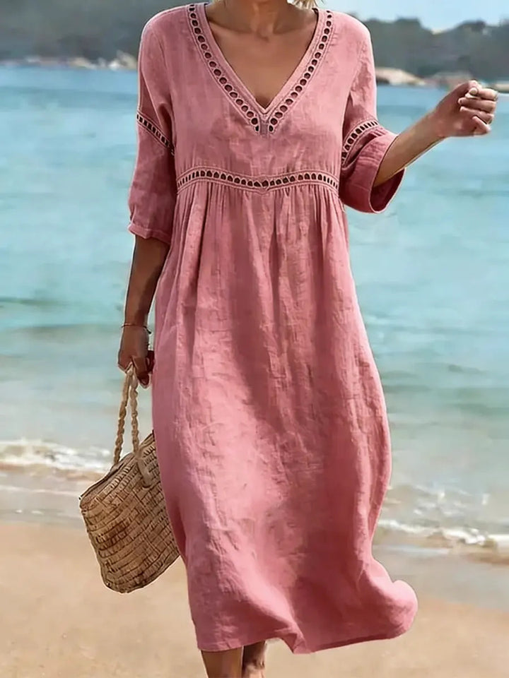 Rolvaine | V-Neck Maxi Dress