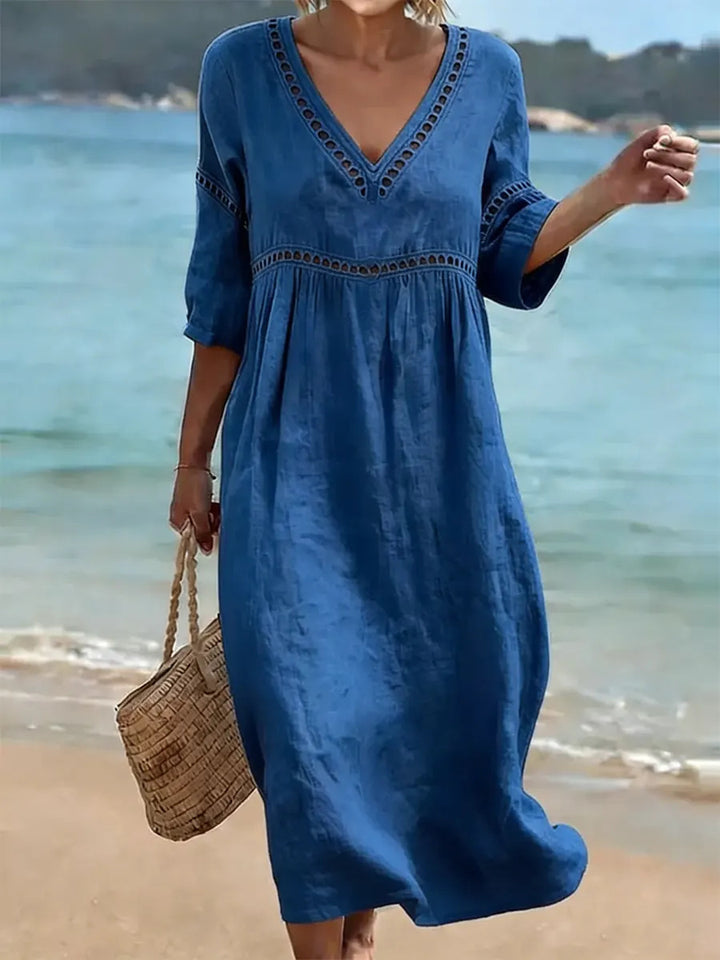 Rolvaine | V-Neck Maxi Dress