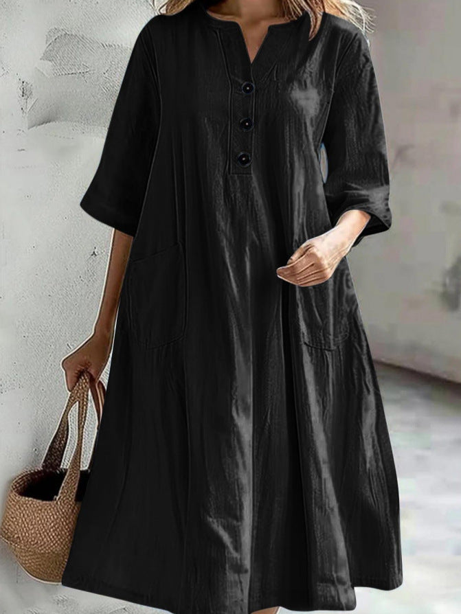 Vernelle | V-Neck Maxi Dress