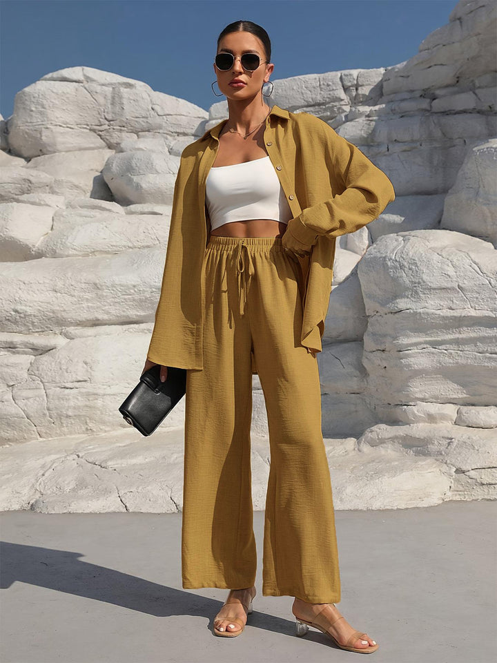 Velourne | Cardigan & Pants Set