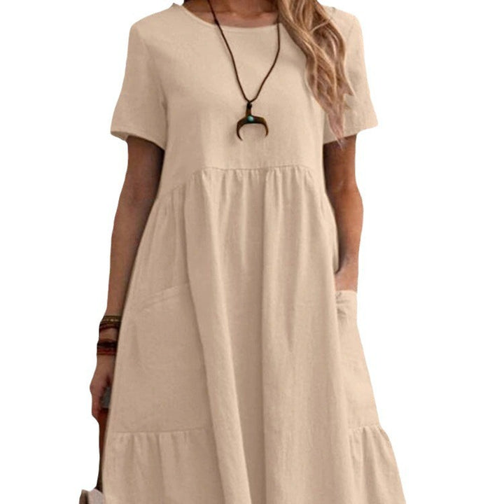 Sunday Breeze — Relaxed Pocket Midi Dress