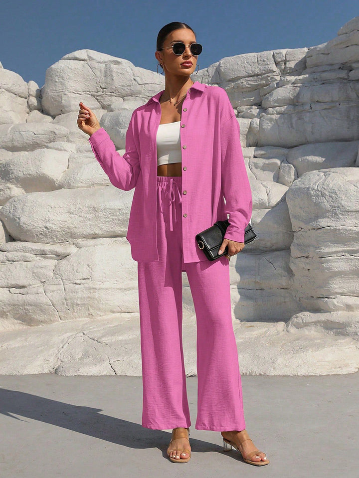 Velourne | Cardigan & Pants Set