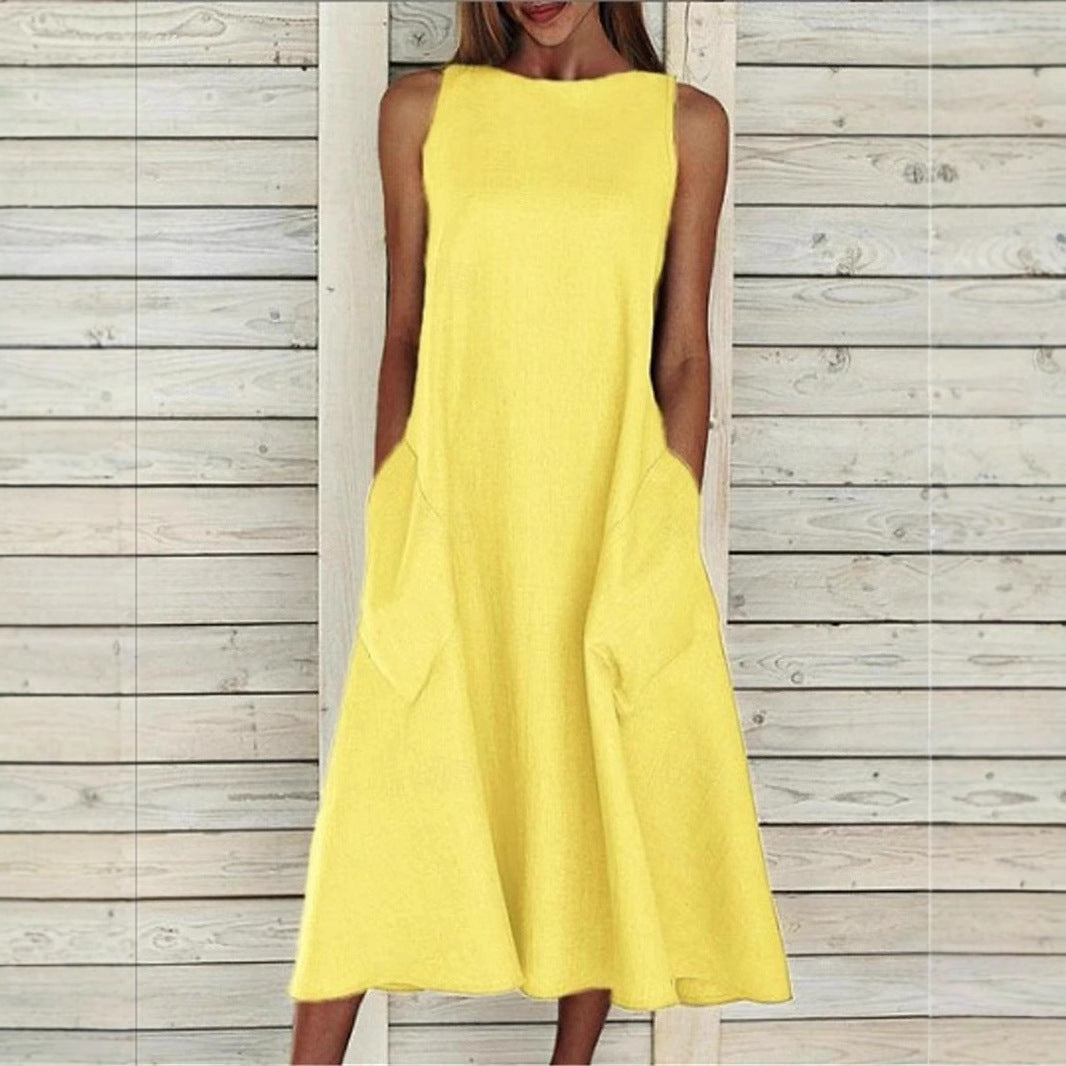Mirelle | Minimal Casual Dress – Relaxed Pocket Fit