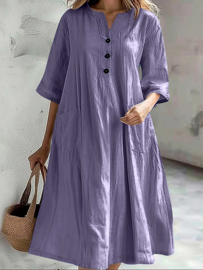 Vernelle | V-Neck Maxi Dress