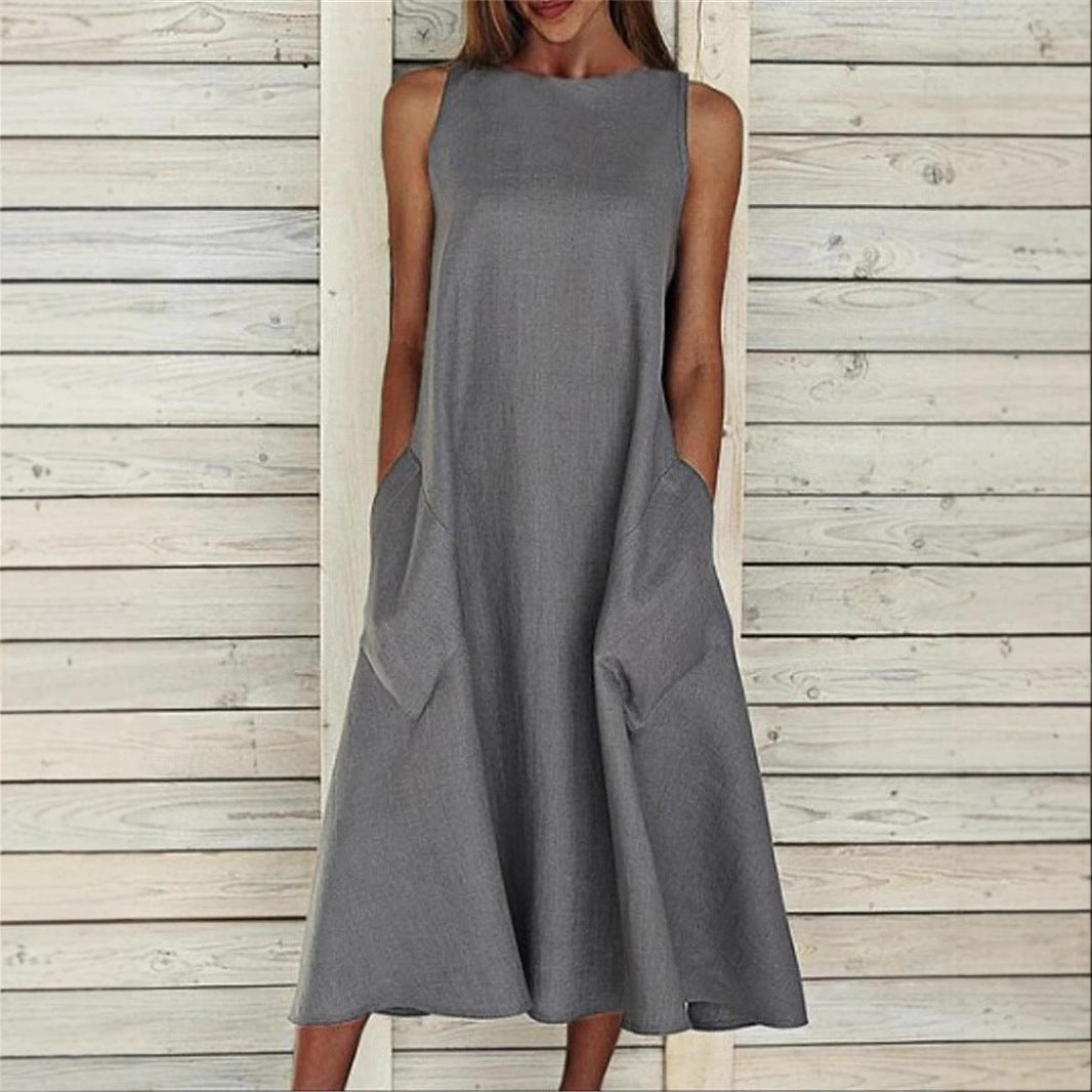 Mirelle | Minimal Casual Dress – Relaxed Pocket Fit