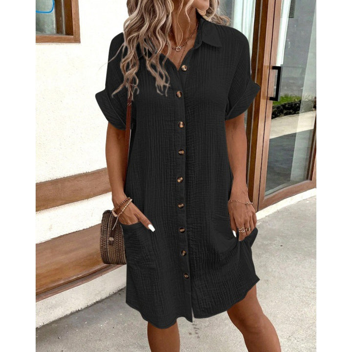 Camila | Button Shirt Dress – Relaxed Everyday Fit