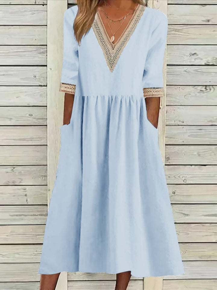 Amara | Lace Detail Dress – Relaxed Elegant Fit