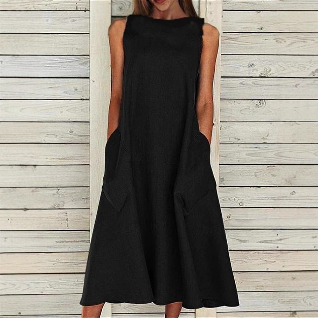 Mirelle | Minimal Casual Dress – Relaxed Pocket Fit
