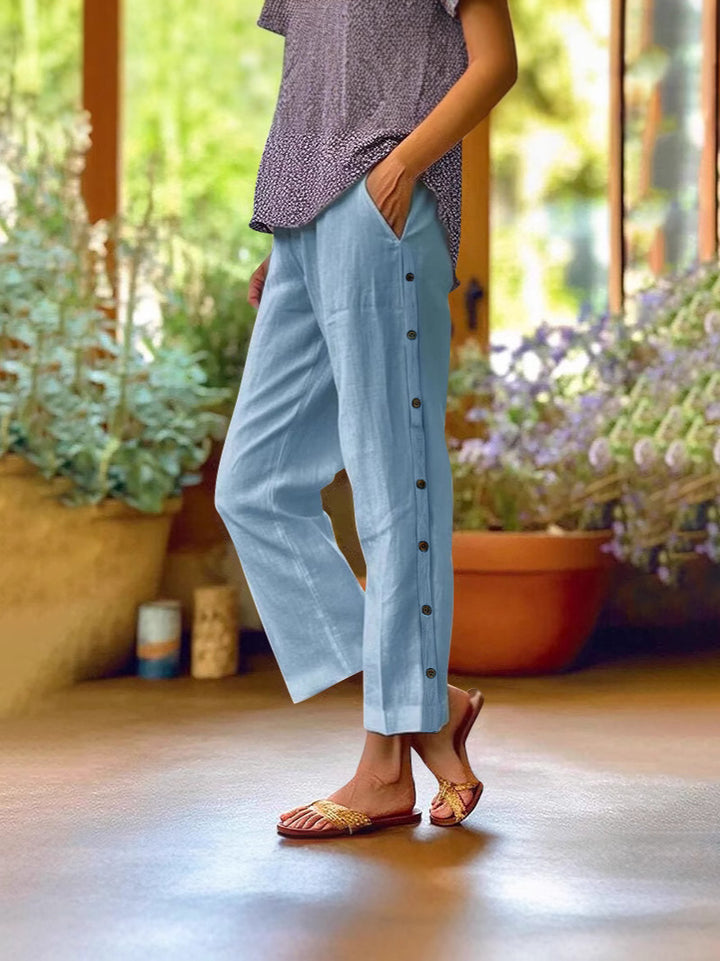 Everyday Ease | Relaxed soft-blend Cropped Pants