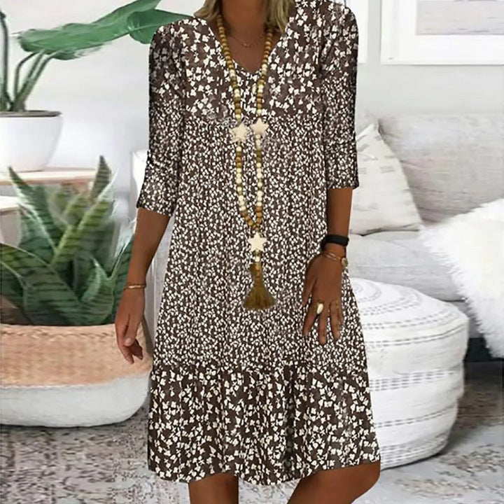 Livia | Printed Casual Dress – Relaxed Flow Fit