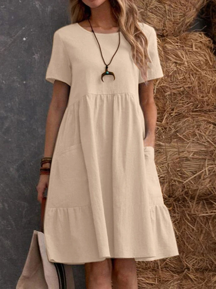 Sunday Breeze — Relaxed Pocket Midi Dress