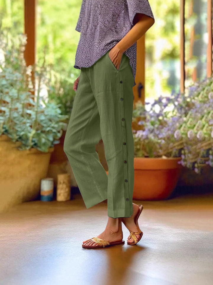 Everyday Ease | Relaxed soft-blend Cropped Pants