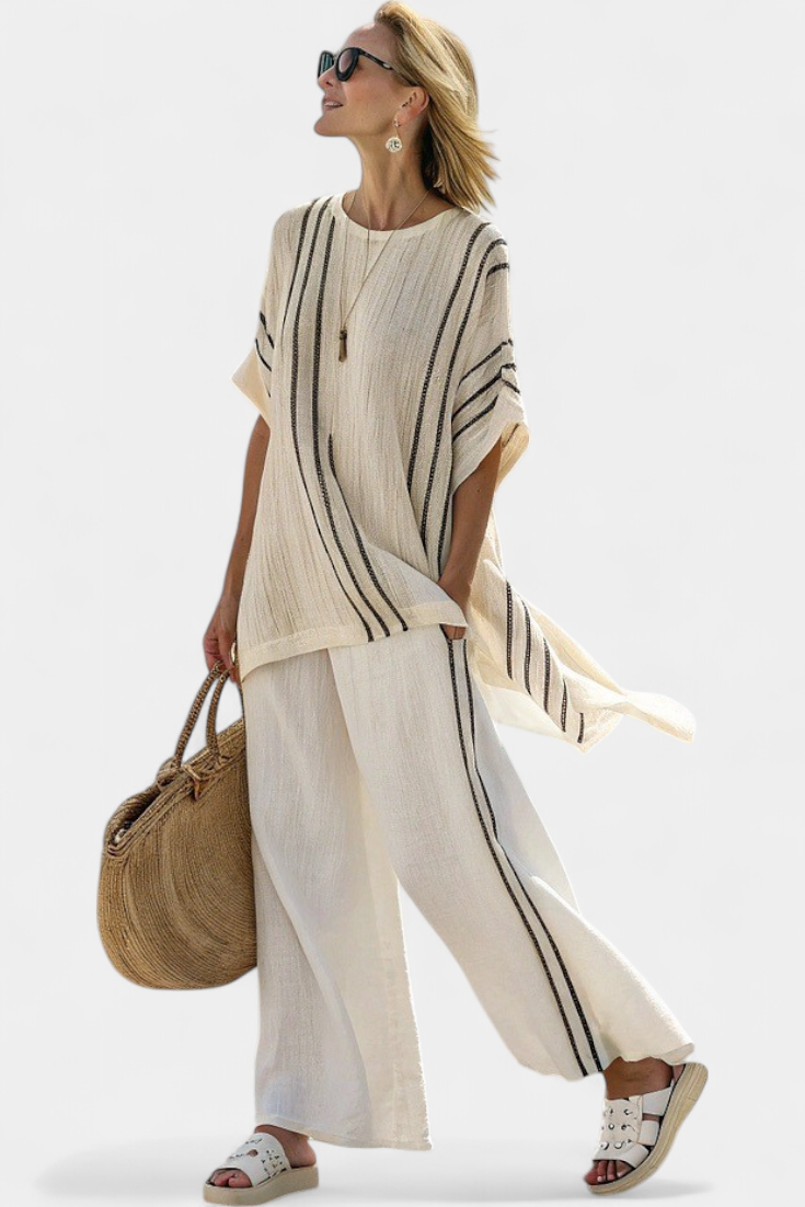 Greysen & Co. — Breeze Blouse Pants Set
