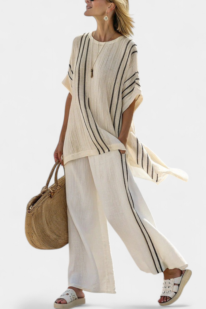 Greysen & Co. — Breeze Blouse Pants Set
