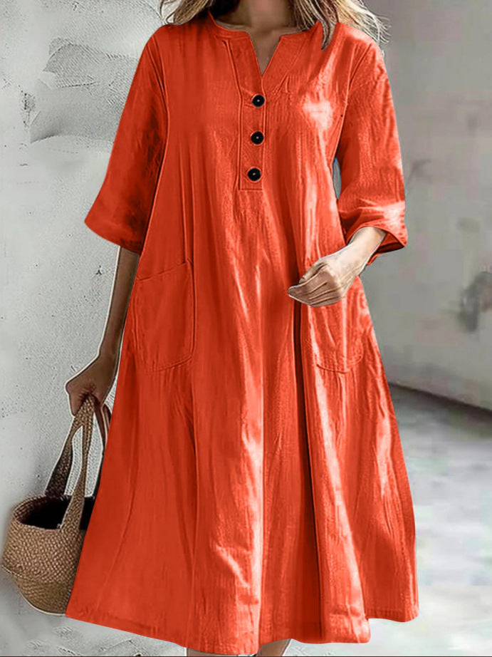 Vernelle | V-Neck Maxi Dress
