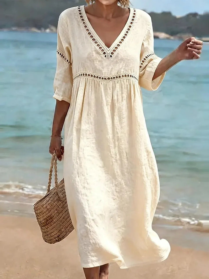 Rolvaine | V-Neck Maxi Dress