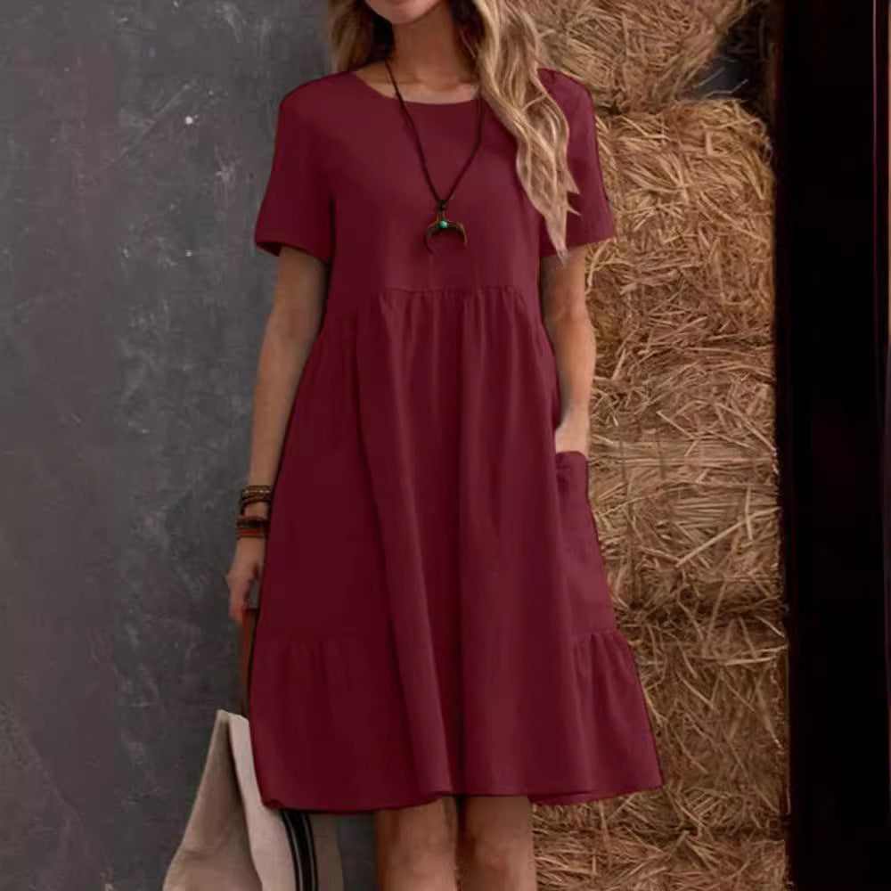Sunday Breeze — Relaxed Pocket Midi Dress