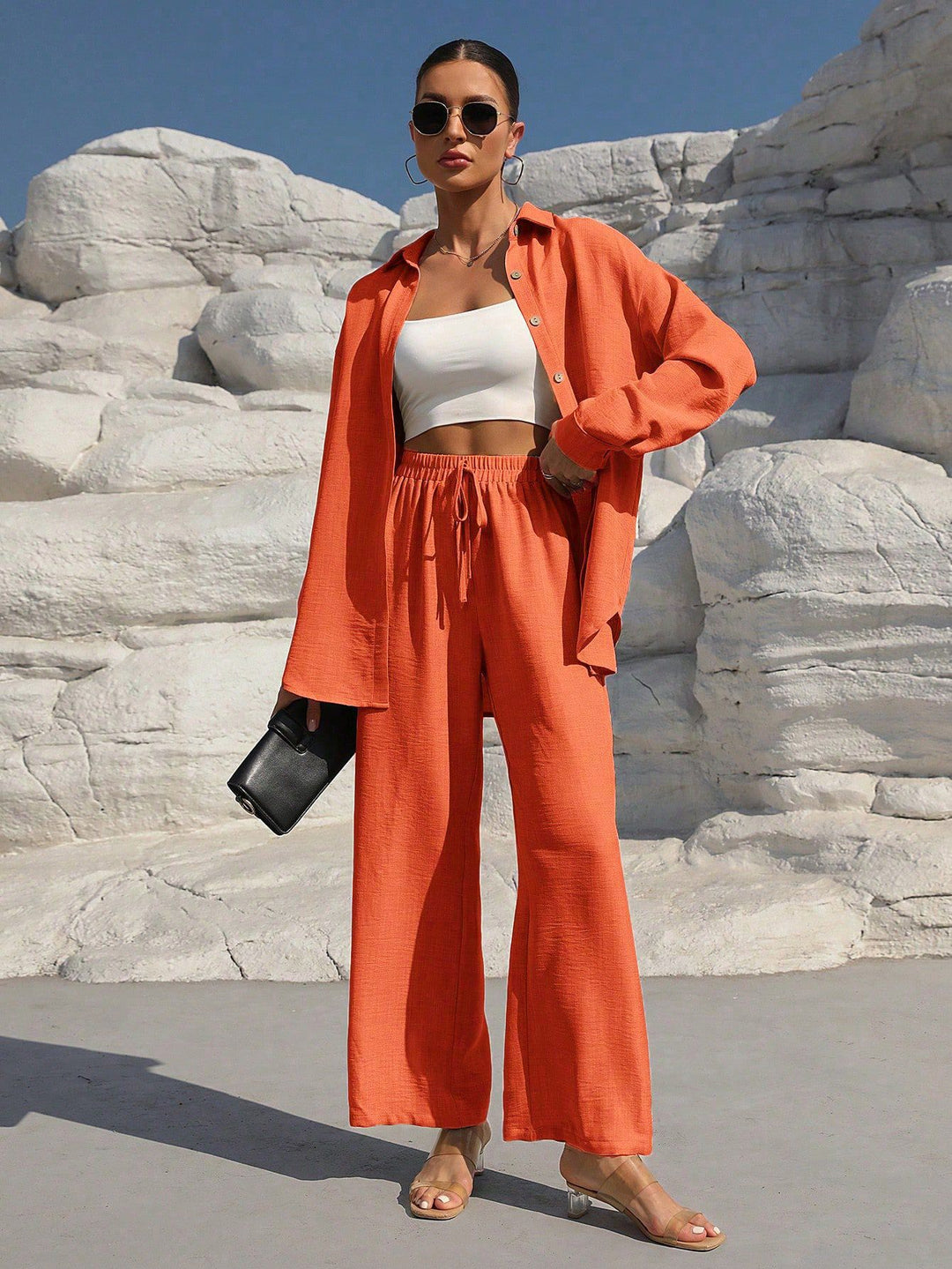 Velourne | Cardigan & Pants Set