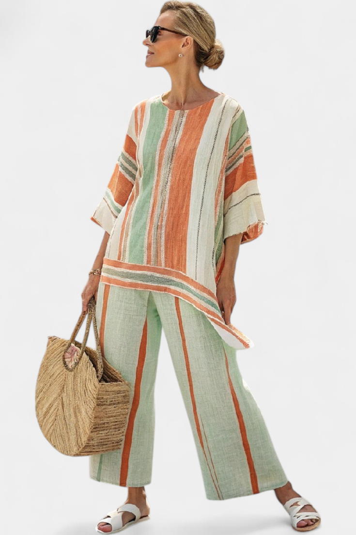 Coastal Studio — Striped Flow Set