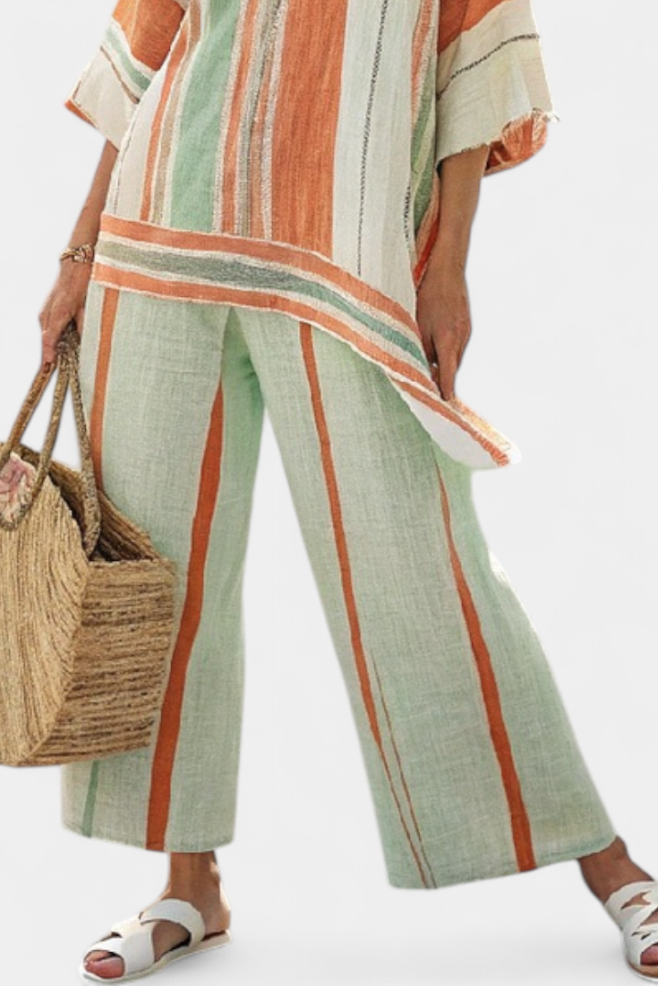 Coastal Studio — Striped Flow Set