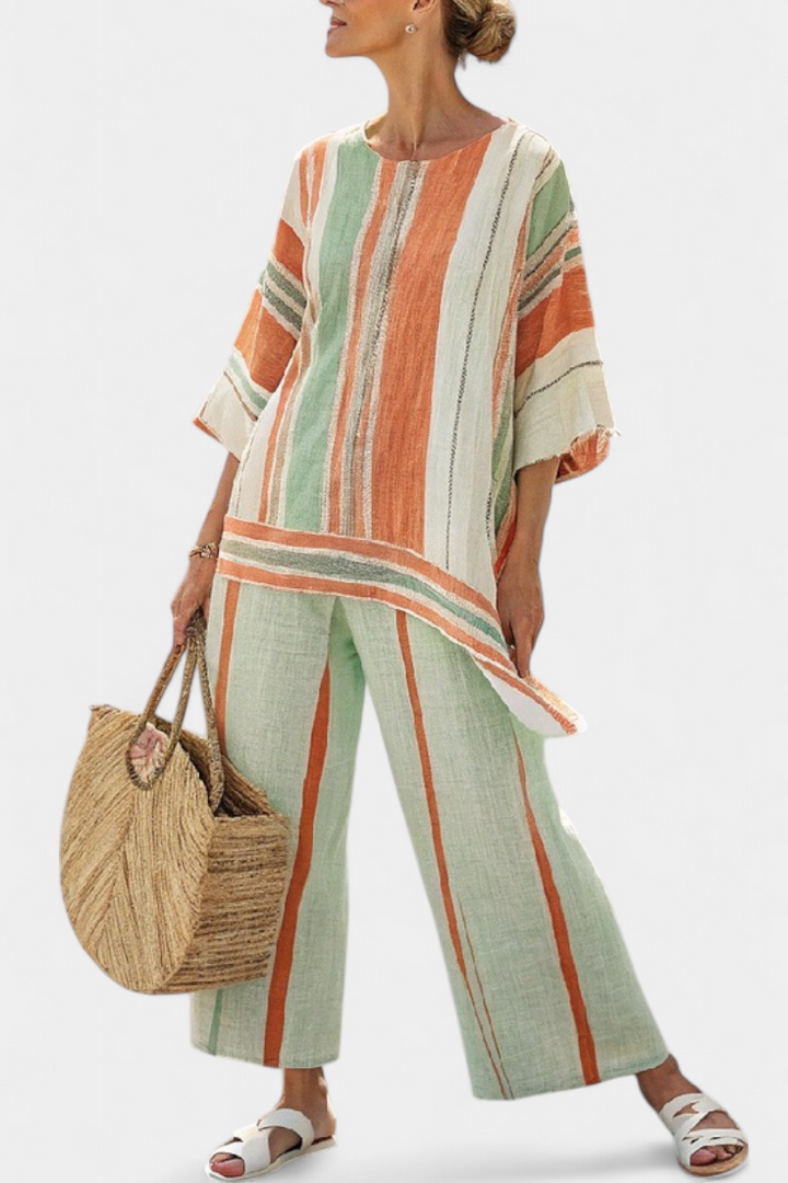 Coastal Studio — Striped Flow Set