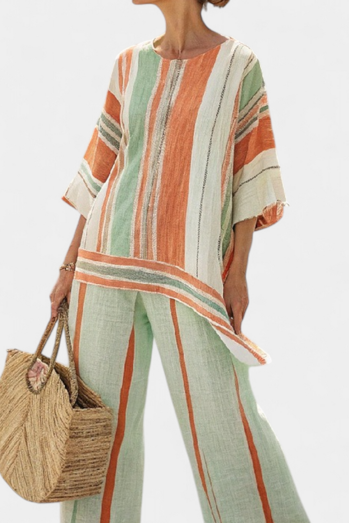 Coastal Studio — Striped Flow Set